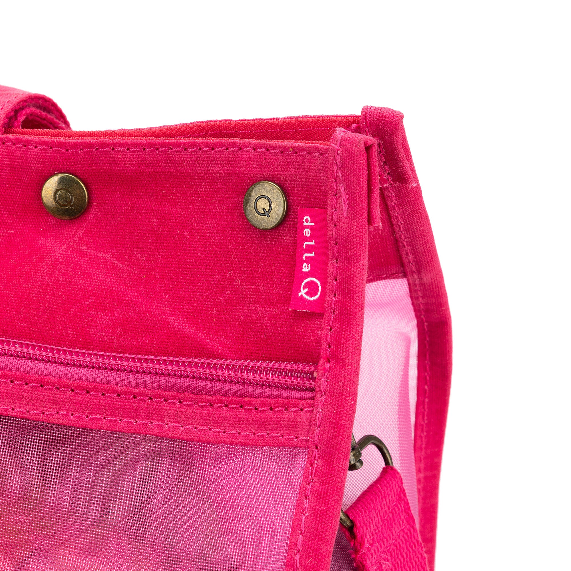 della Q Maker's Stunning Mesh Tote - TL Yarncrafts - Vivid Rose for On - the - go Creators
