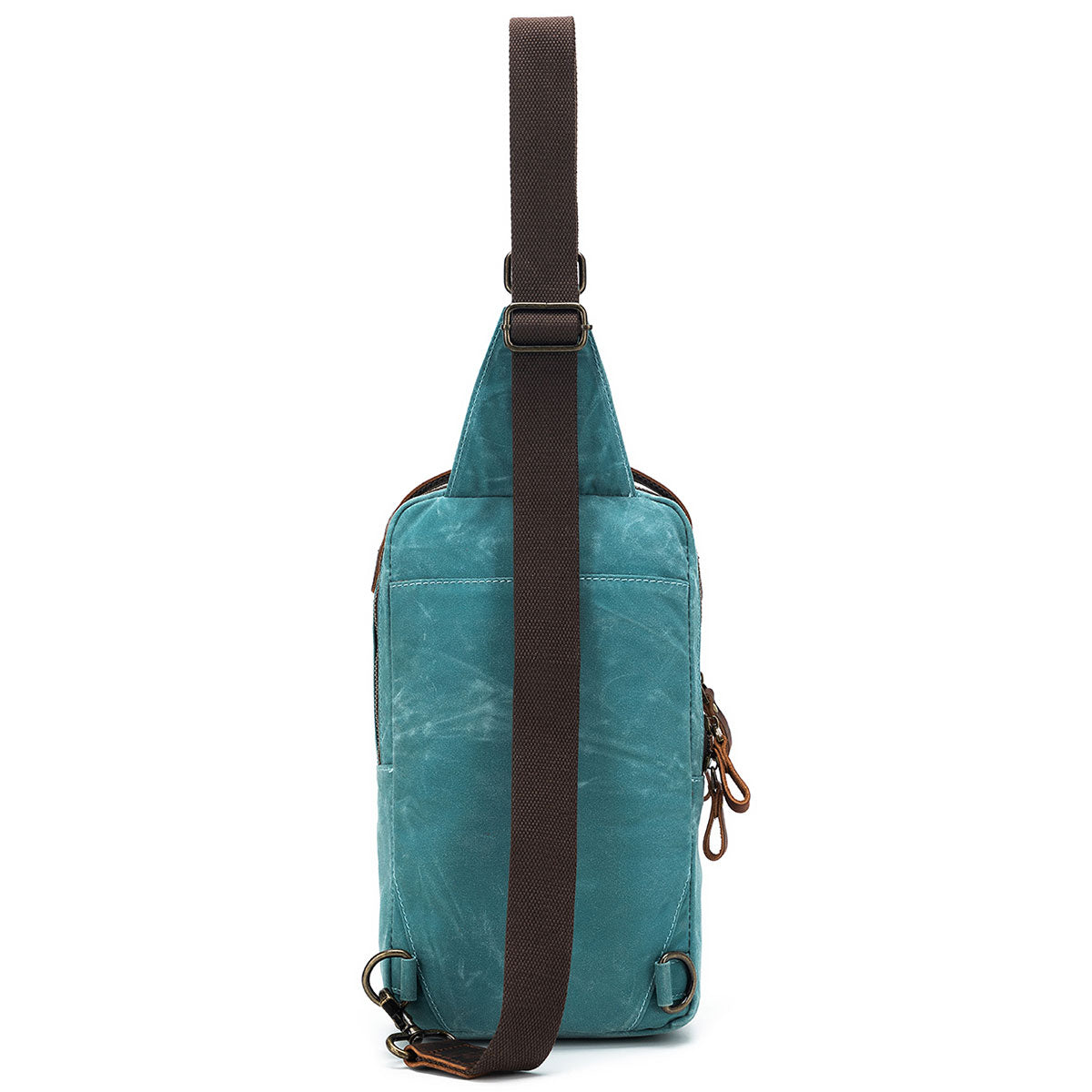 della Q Maker's Mini Messenger Bag - Teal, Lightweight & Water-Repellent