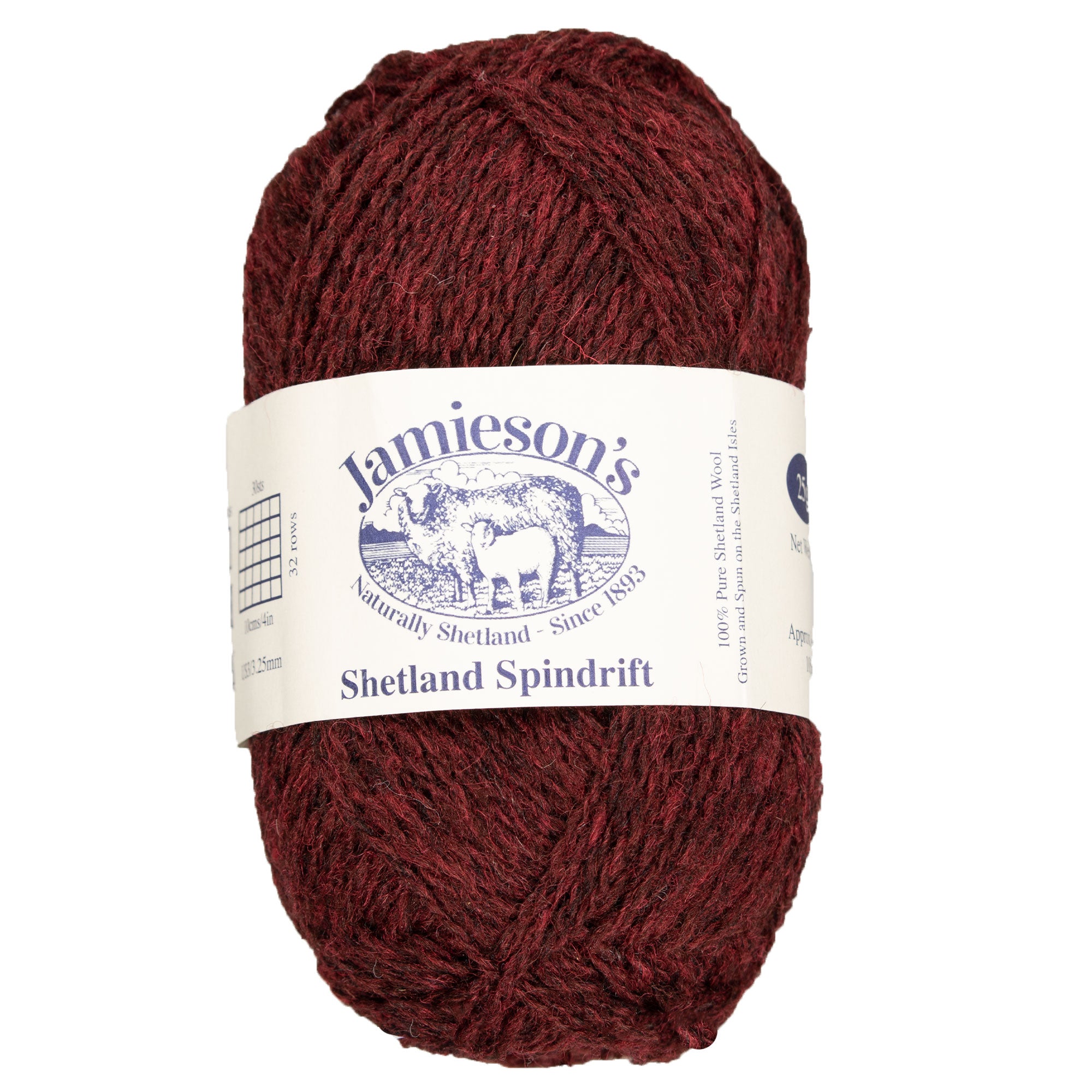 Jamieson's of Shetland Spindrift 2-Ply Yarn - 187 Sunrise - Ideal for Crochet and Fair Isle Knitting