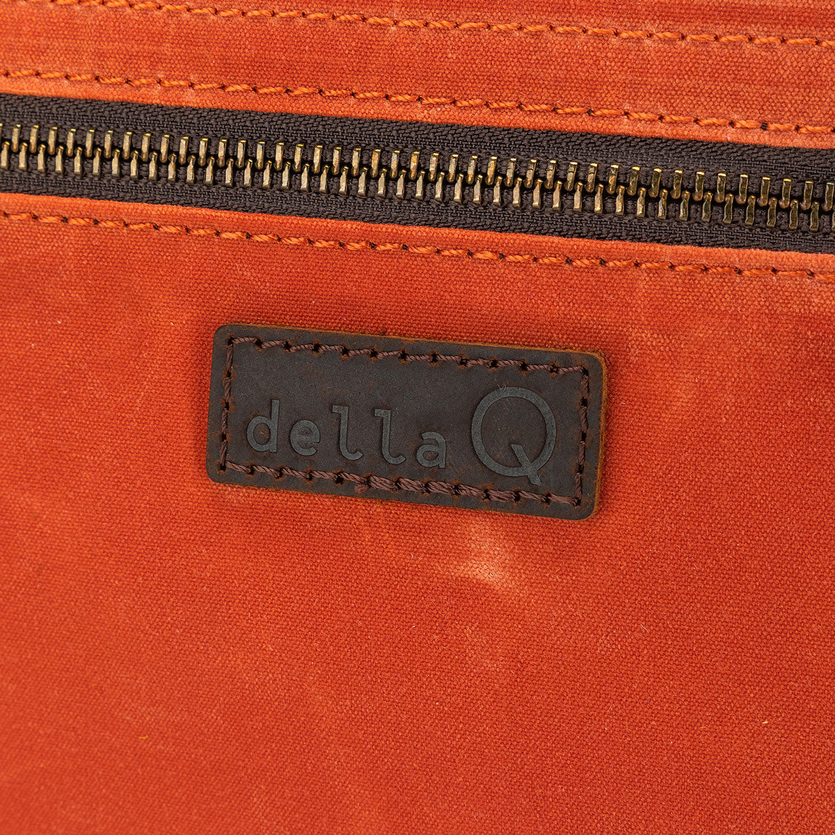 della Q Maker's Orange Canvas Rucksack - The Versatile Crafting Companion