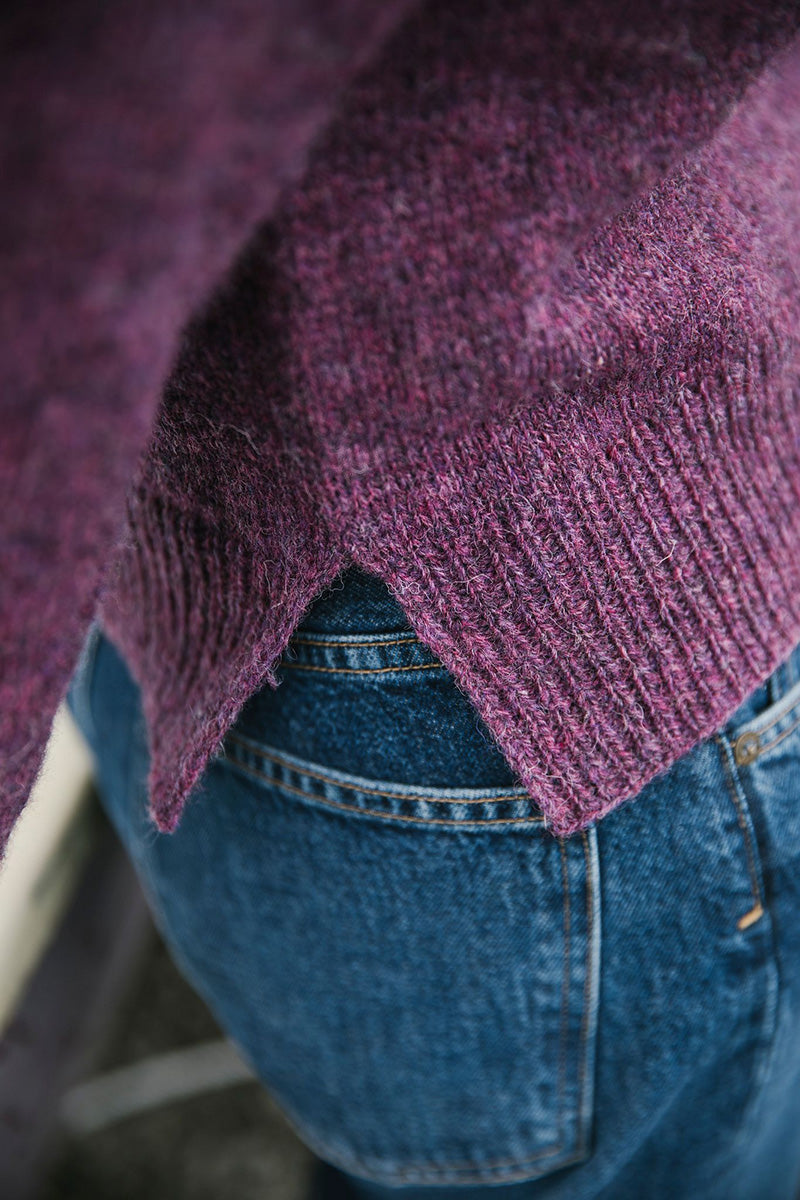 Jamieson's of Shetland Ling V-Neck Knitting Kit - Authentic Shetland Experience