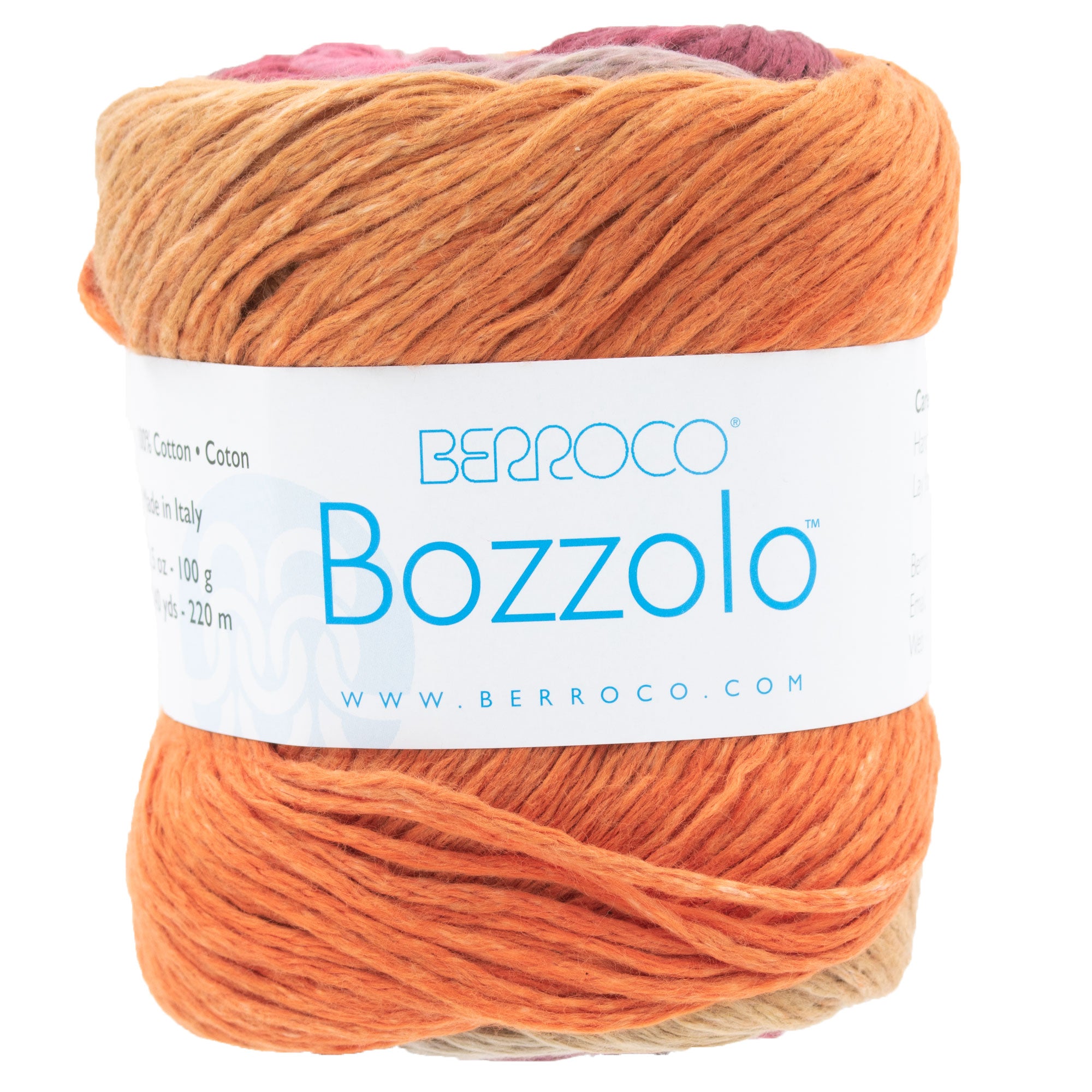 Berroco Bozzolo 100% Cotton Yarn - 10835 Monarch: Soft, Shiny, Ideal for Spring-Summer