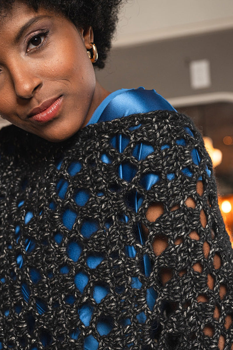 Berroco Gimlet Crochet Patterns - Bismuth Poncho PDF Download - Elegant and Cozy Outdoor Stitching Accessory