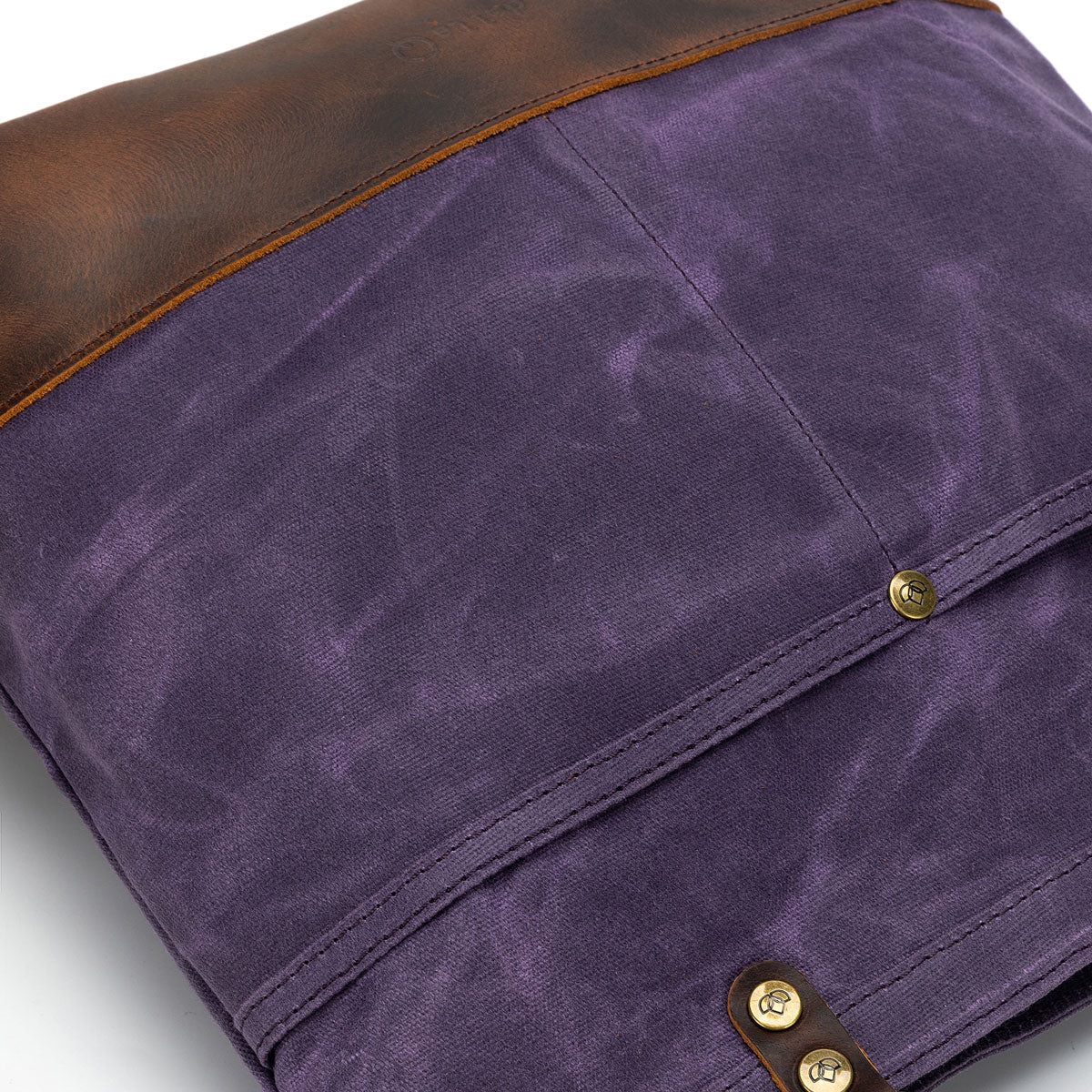della Q Maker's Purple Canvas Tote for Knitters and Crocheters