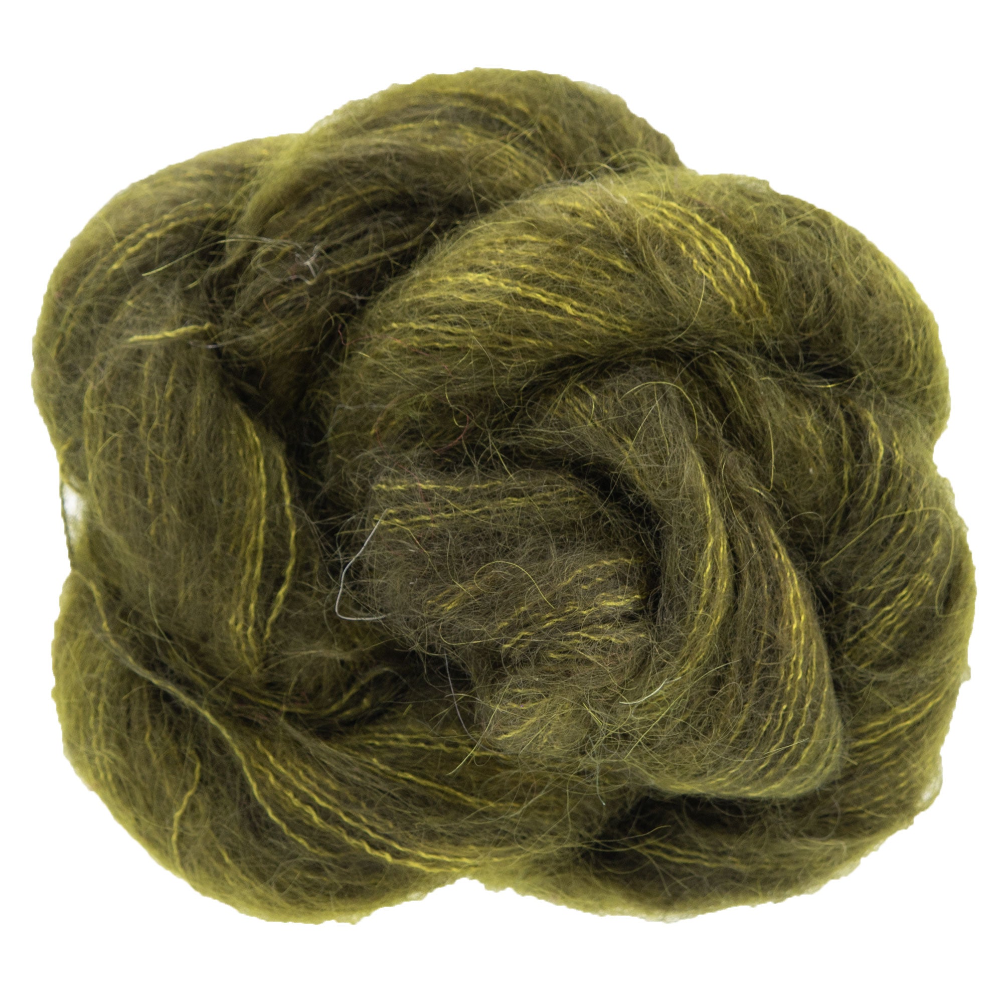 Dream in Color Field Collection: Billy Kid Silk Yarn - Scorched Lime, Exquisite Lace-Weight Blend