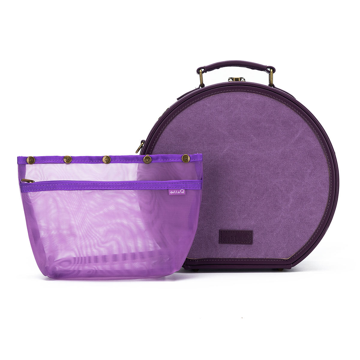 della Q Premium Maker's Hat Box - Stylish Plum for Craft Lovers