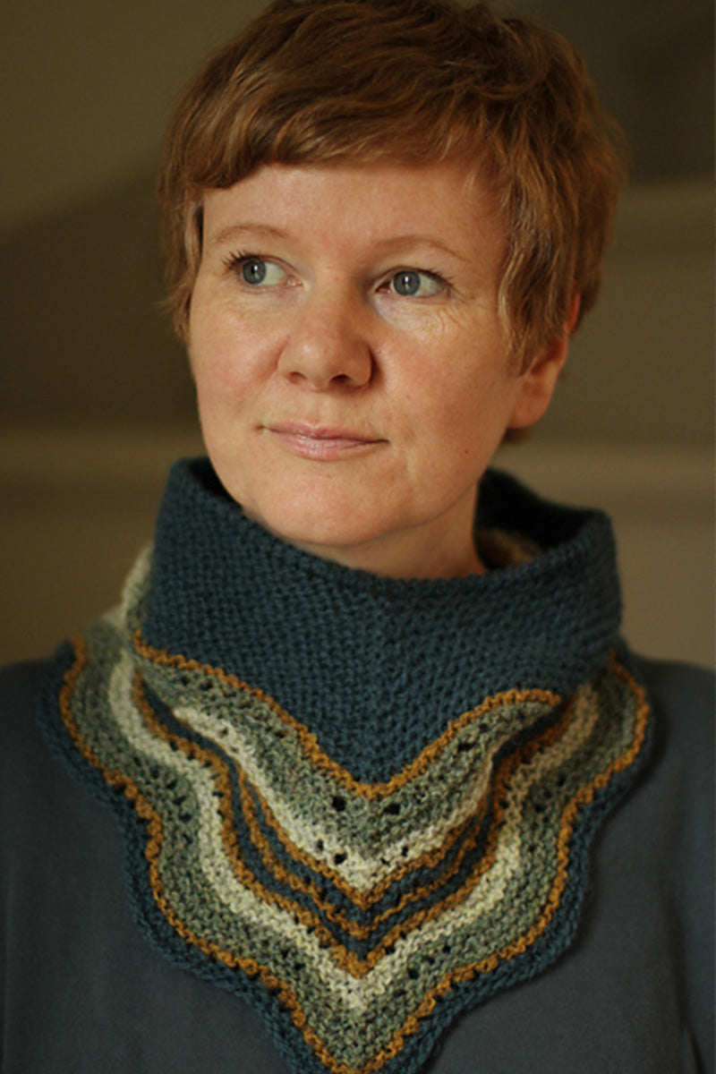 Jamieson's of Shetland 4 - Color Hapkerchief Cowl Knit - A - Long Kit