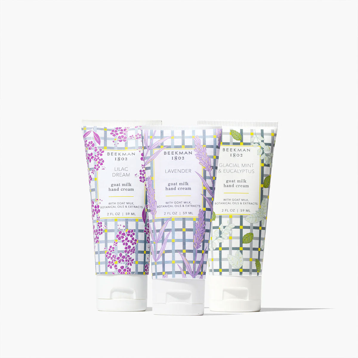 Beekman 1802 Luxury Goat Milk Hand Cream Sampler - Lavender, Lilac, Glacial Mint