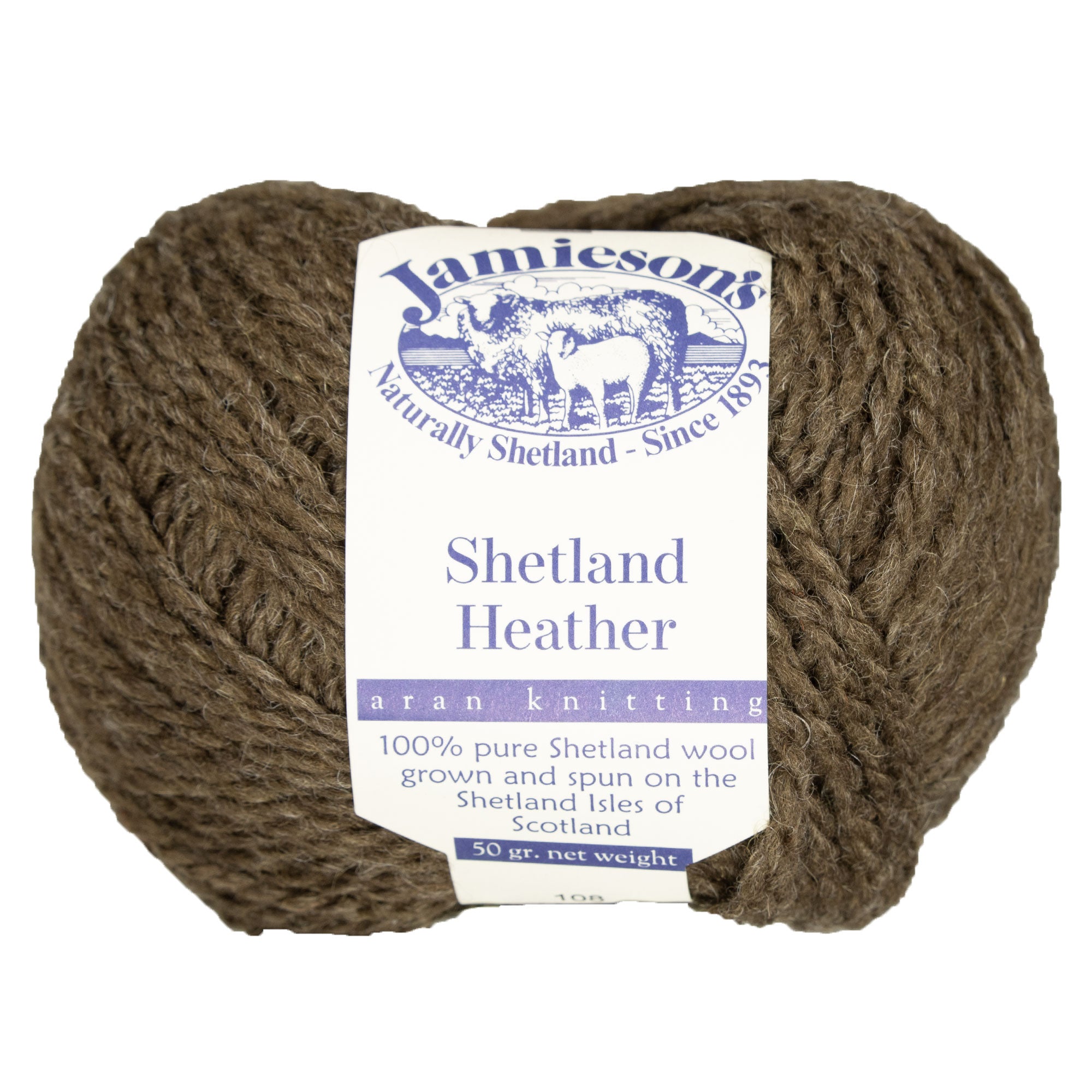 Jamieson's of Shetland Premium Heather Aran Yarn - 108 Moorit