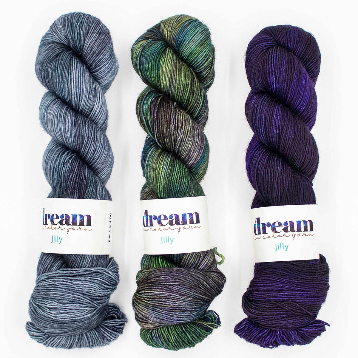 Dream in Color Jilly Shawl Kits - Stunning Enchanted Plum for Gorgeous Shawls