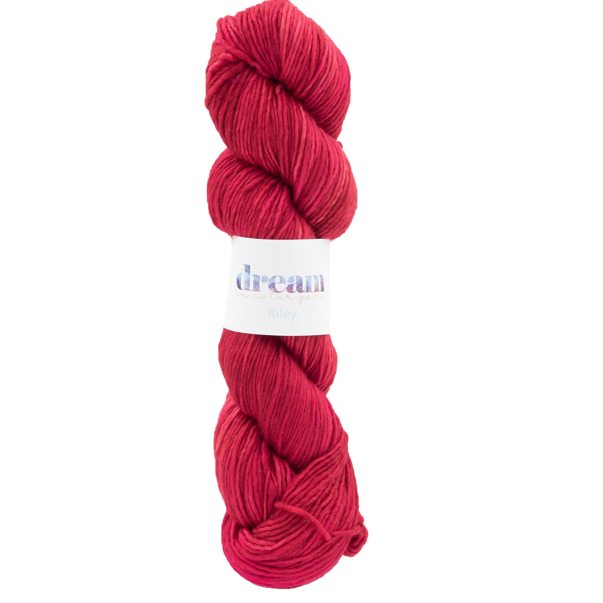 Dream in Color Riley Yarn - Vibrant Poppy for Knitting and Crochet