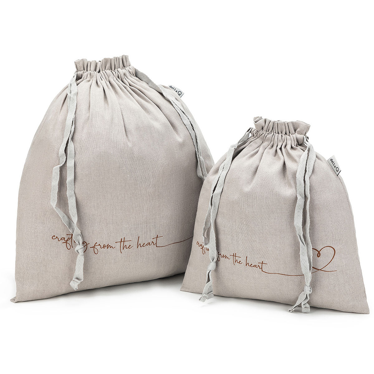 della Q Small Eden Project Bag 115-1 - Charming Linen in Pebble Color