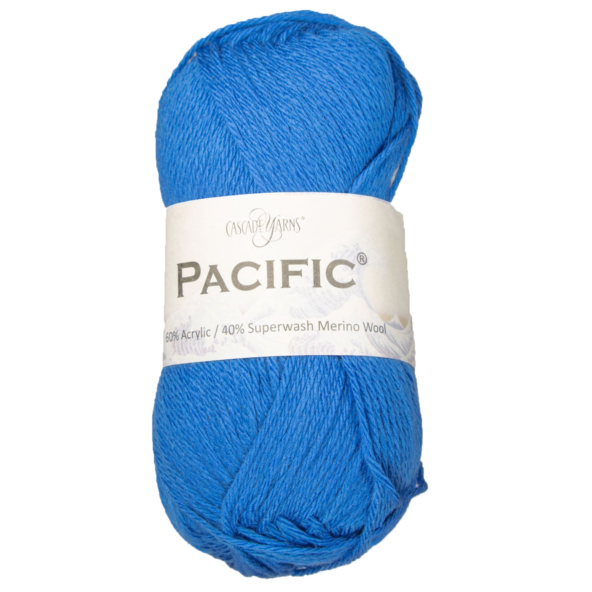 Cascade Yarns Pacific Yarn - 151 Deep Water: Durable & Soft Superwash Merino-Acrylic Blend