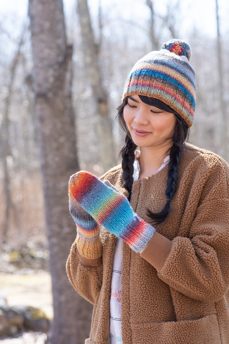 Berroco Fall 2022 Collection Patterns - Berroco Aleid Hat and Mitten Set PDF Download