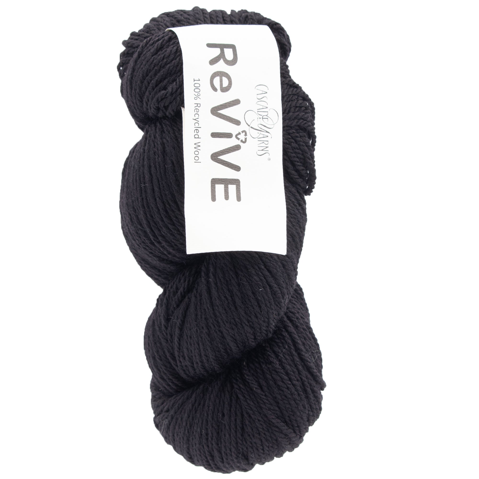 Cascade Yarns ReVive Sustainable Recycled Wool Yarn - 20 Black
