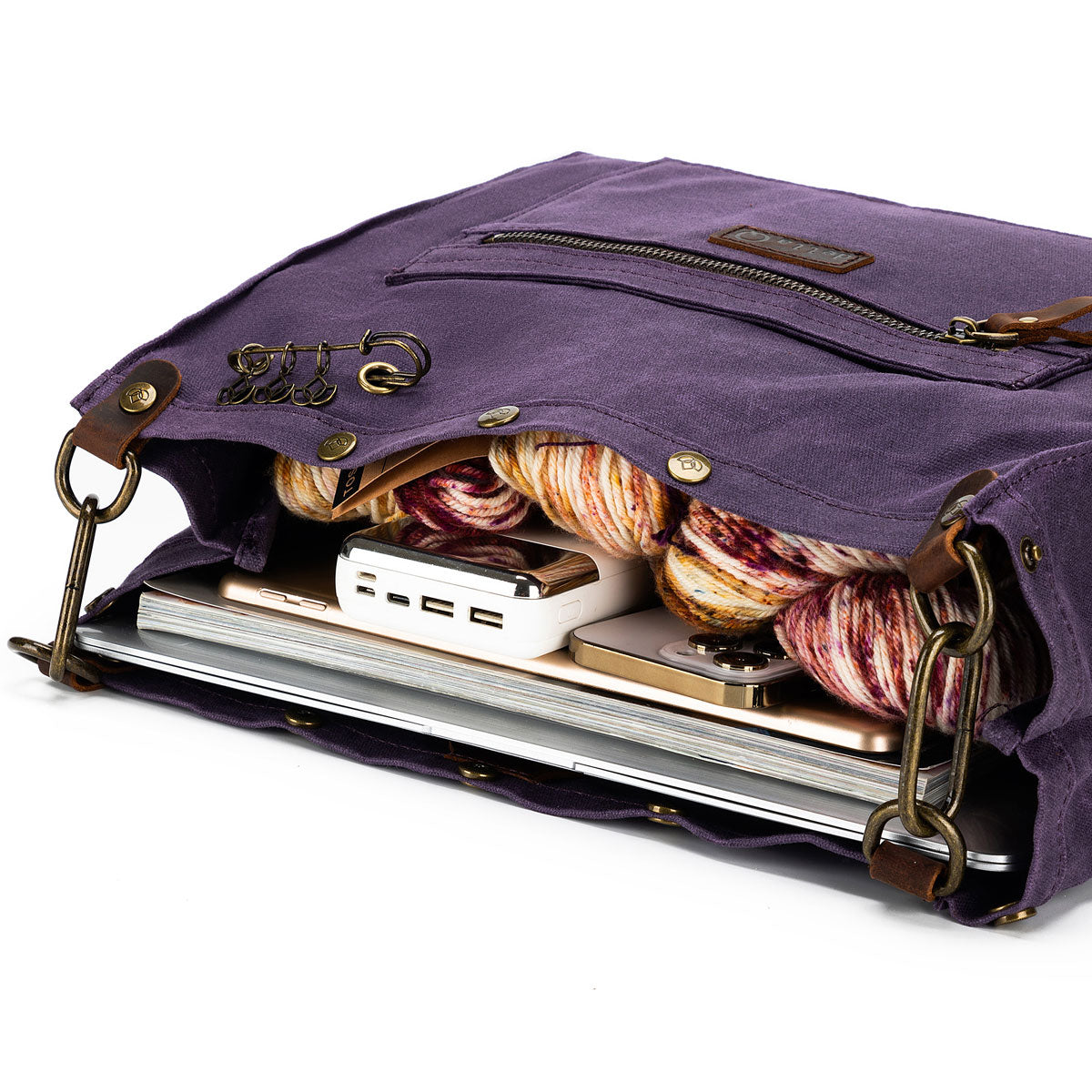 della Q Maker's Mustard Canvas Rucksack - The Ultimate Multi - Function Craft Bag
