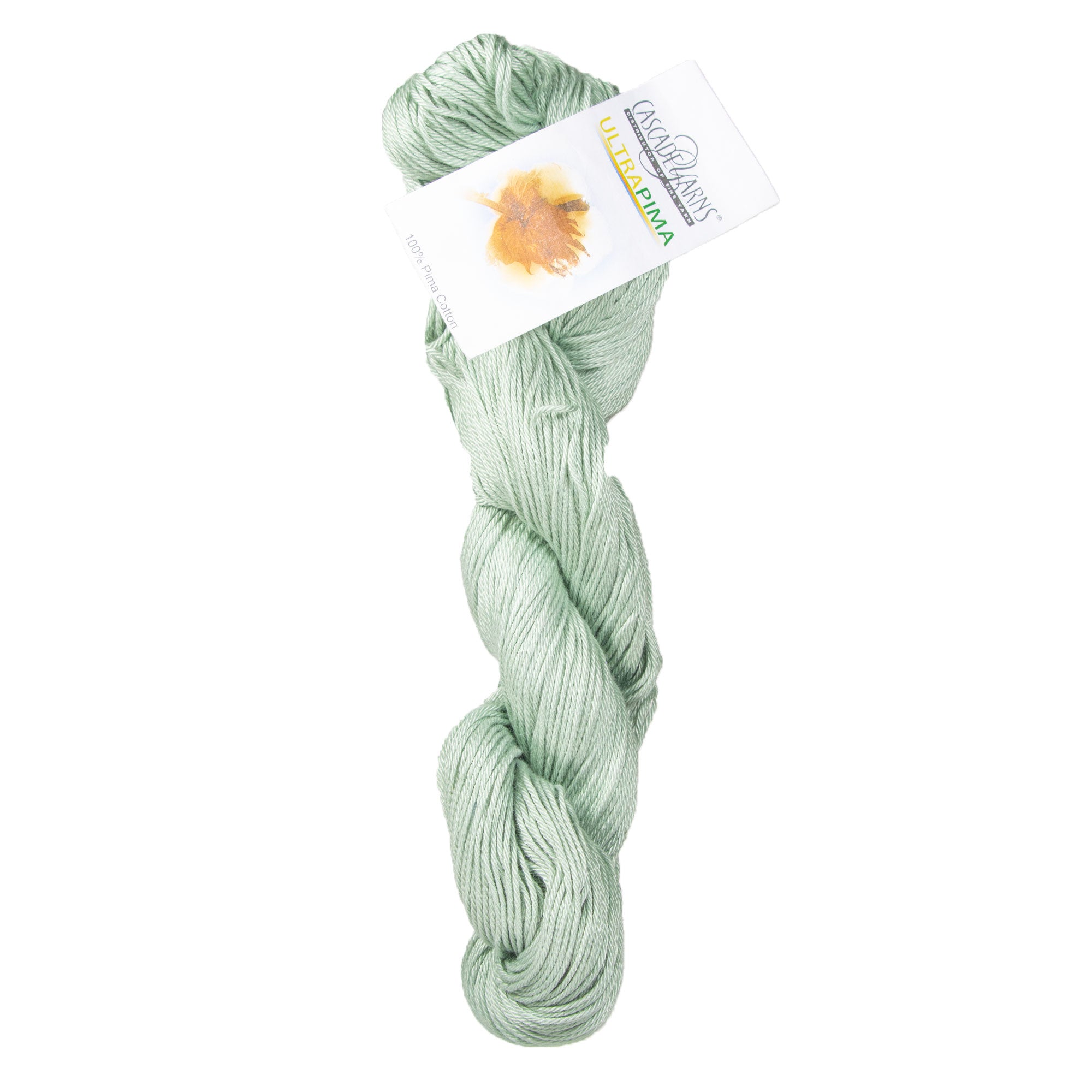 Cascade Yarns Ultra Soft Pima DK - Weight Yarn in 3720 Sage for Spring and Summer Projects