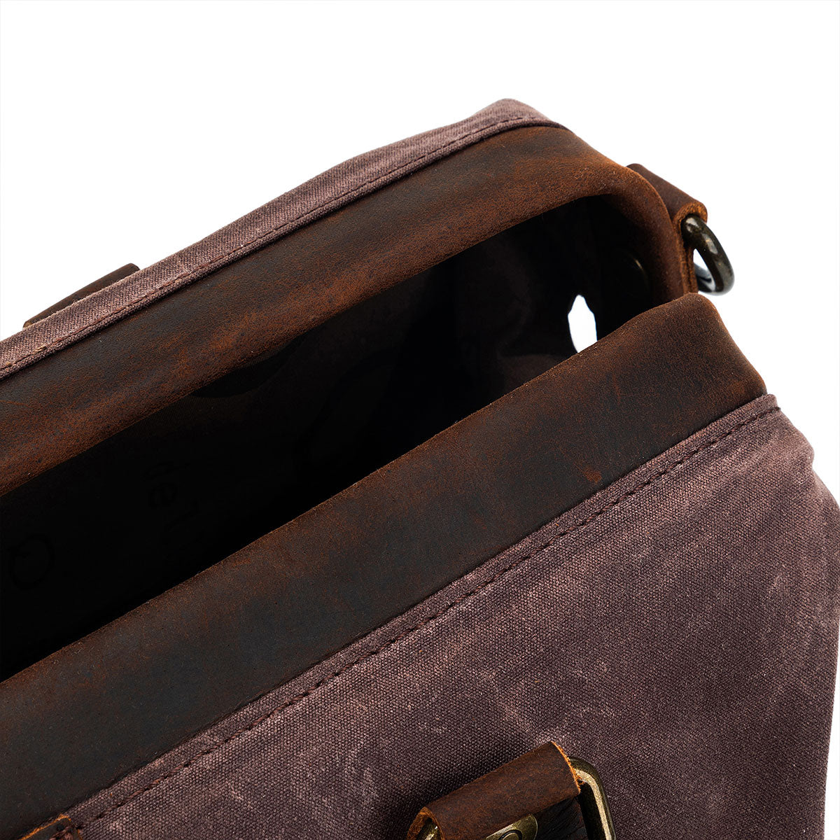 Della Q Maker's Chic Cocoa Canvas Satchel - Ideal for Crafters