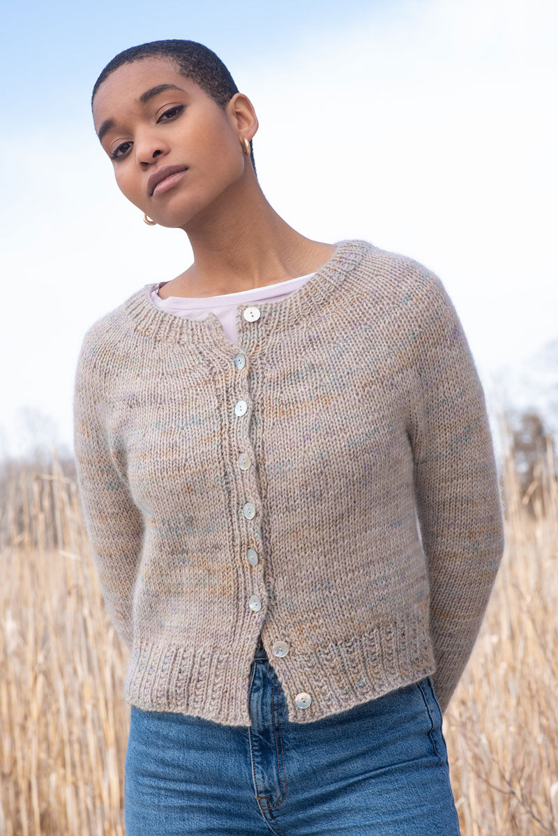 Berroco Aerial and Aerial Color Patterns - Fryda Cardigan PDF Download for Knitters