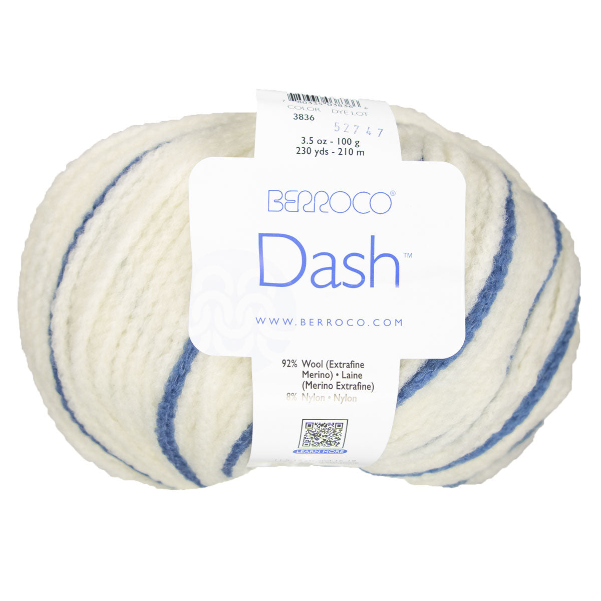 Berroco Dash Chunky Yarn - 3836 Blue Mountains: Soft Extrafine Merino Wool