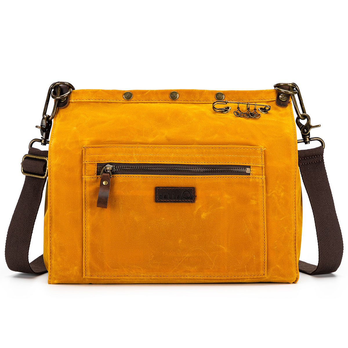 della Q Maker's Mustard Canvas Rucksack - The Ultimate Multi - Function Craft Bag