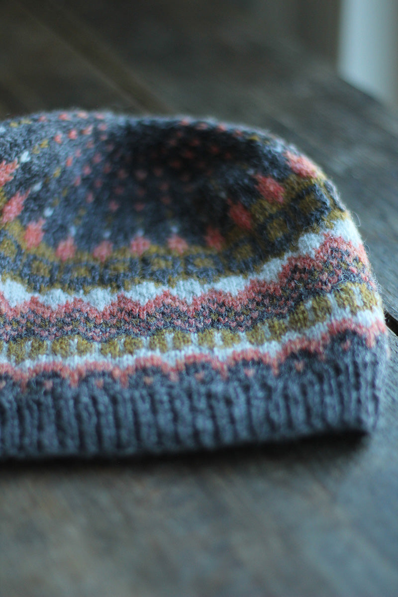 Jamieson's of Shetland Huxter Hat Kit - Gudrun Johnston's Geometric Design with Spindrift Yarn