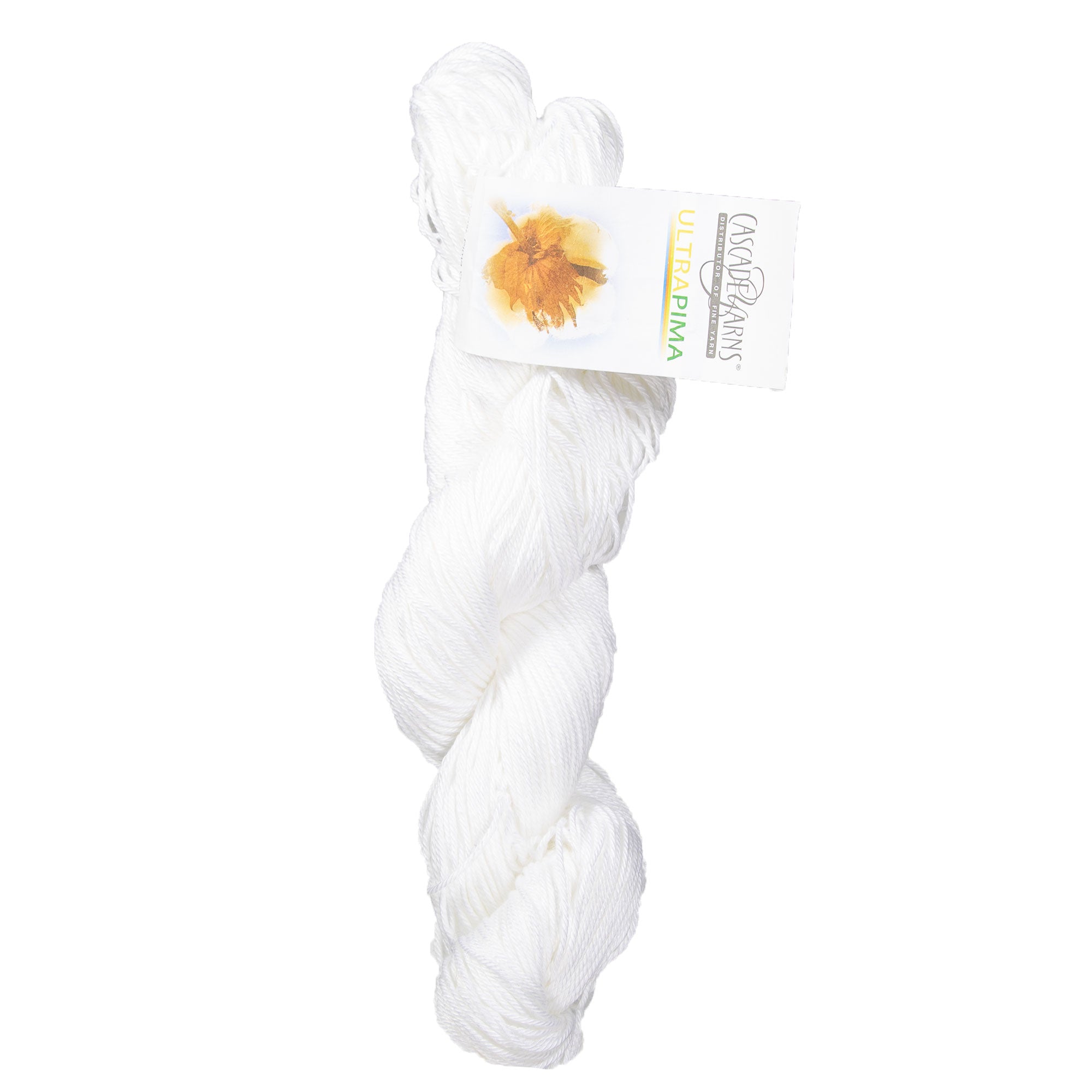 Cascade Yarns Ultra Soft Pima Yarn - 3728 White for Spring and Summer Creations