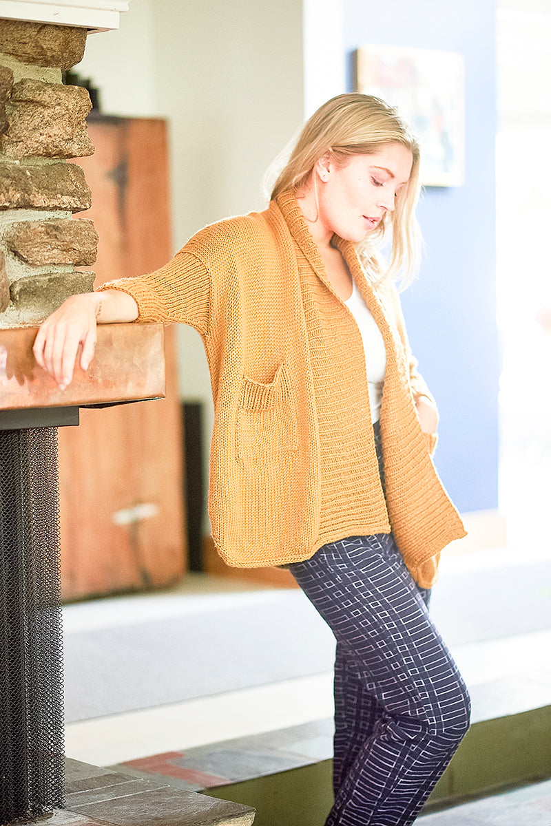 Berroco Booklet 413 Ultra Wool Chunky Patterns - Keeler Open - Front Cardigan PDF Download