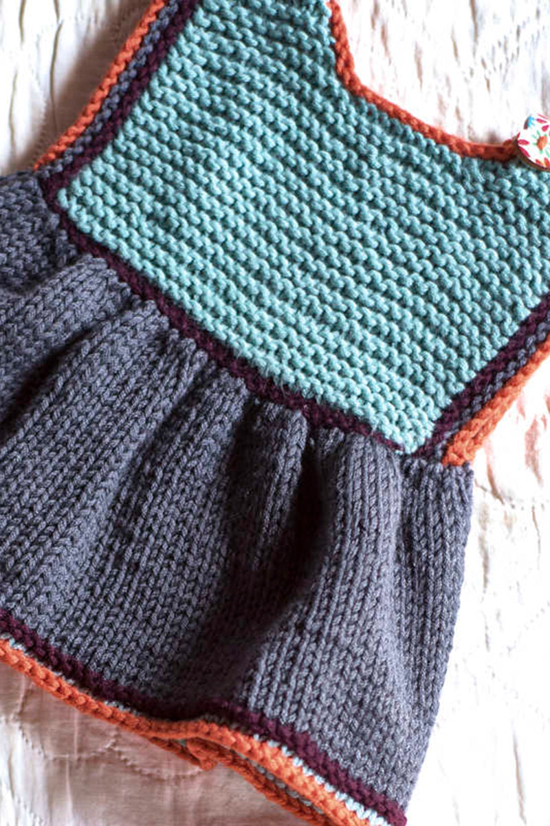 Berroco Comfort Fall 2018 Collection - Adorable Baby Dress Pattern (Veery) - PDF Download