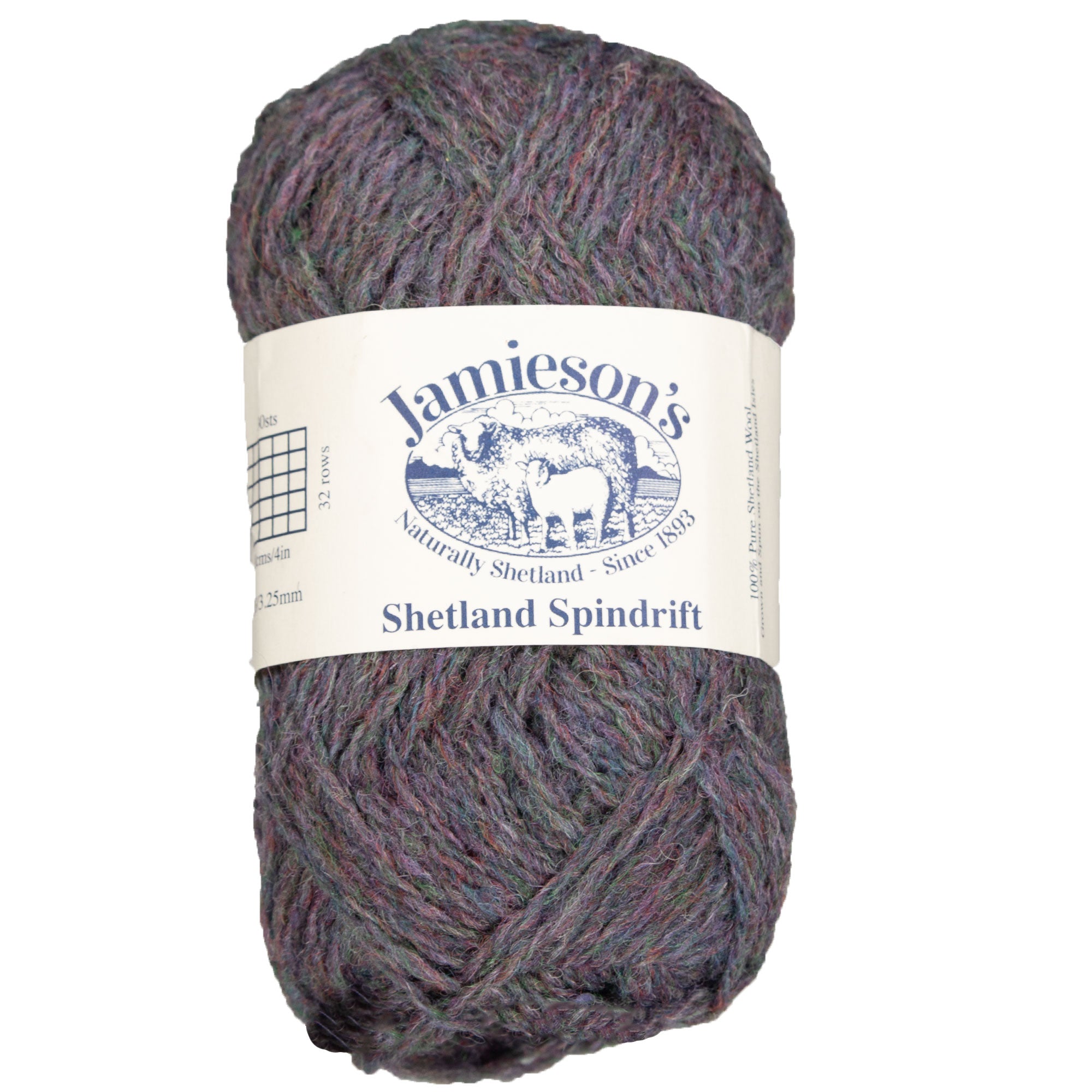 Jamieson's of Shetland Spindrift 2-Ply Yarn - 1270 Purple Haze for Crochet and Knitting