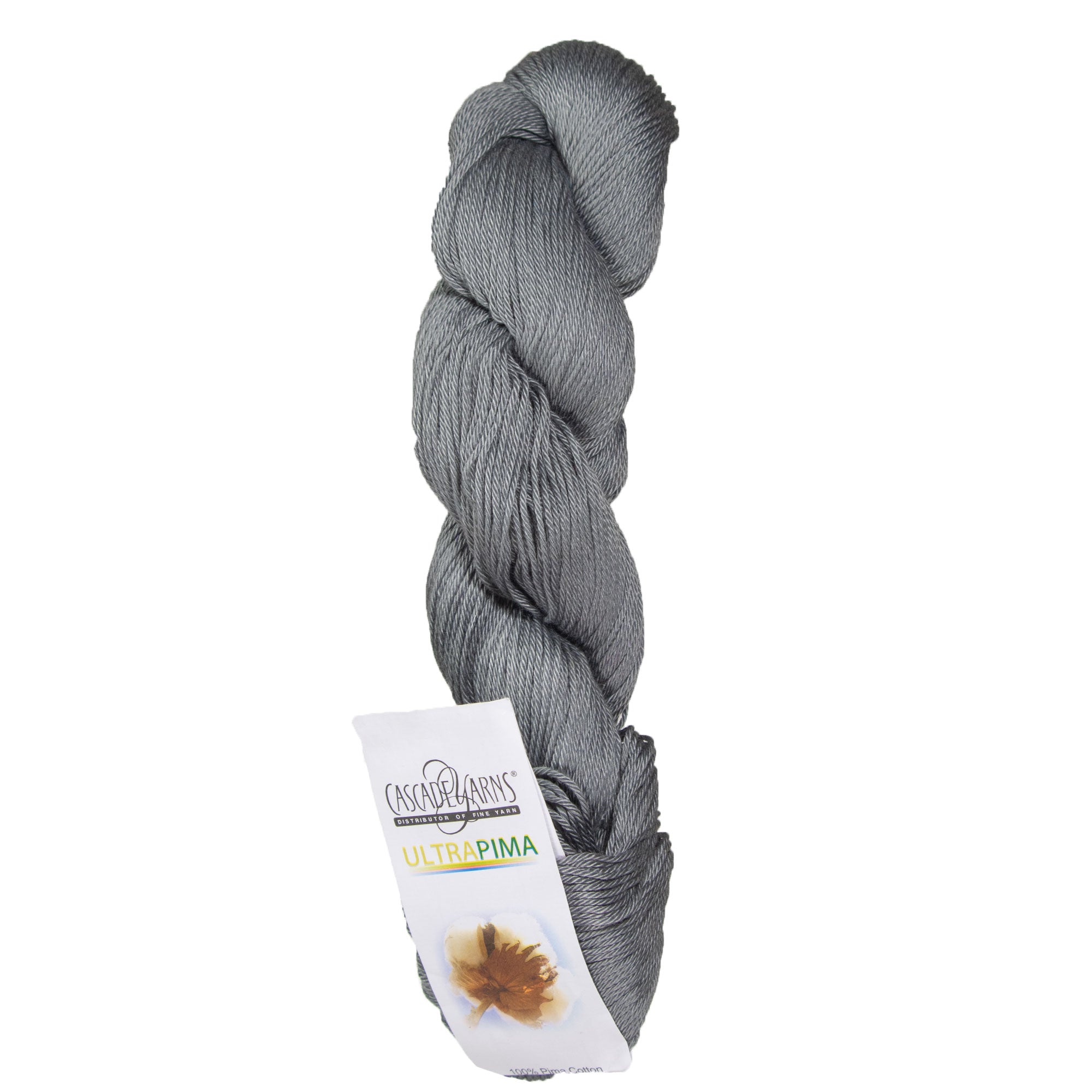 Cascade Yarns Ultra Pima DK - Weight Yarn in Stunning 3729 Gray