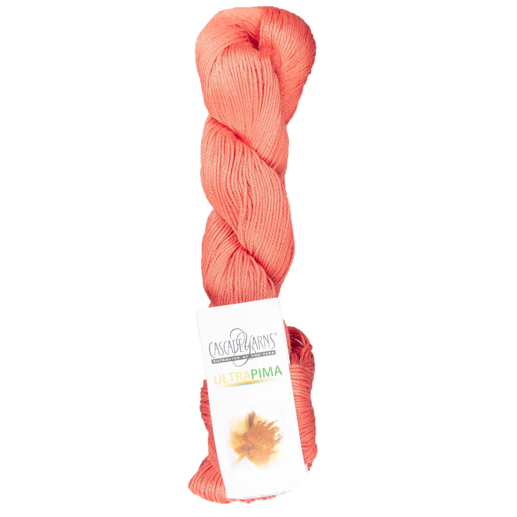 Cascade Yarns Ultra Pima Yarn - Premium 100% Pima Cotton, 3862 Ember for Spring & Summer Projects