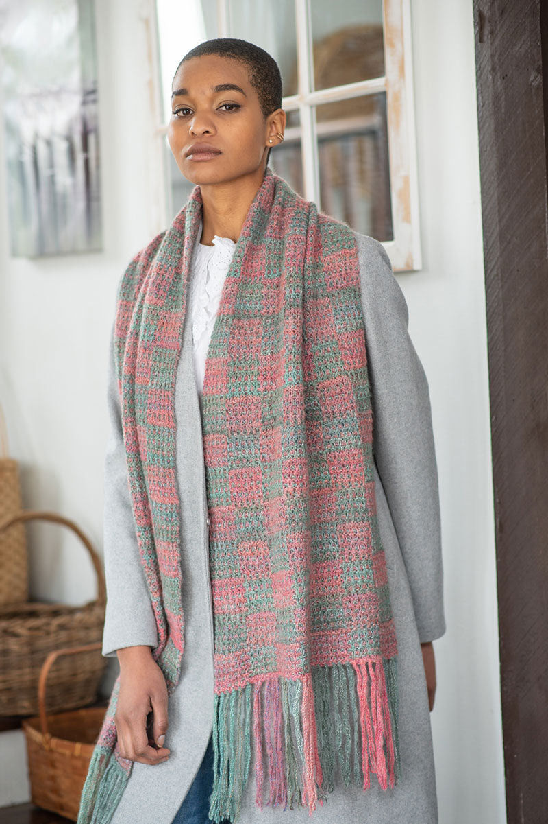 Berroco Booklet 427 - Exclusive Dulce Patterns - Paola Mosaic Scarf PDF Download