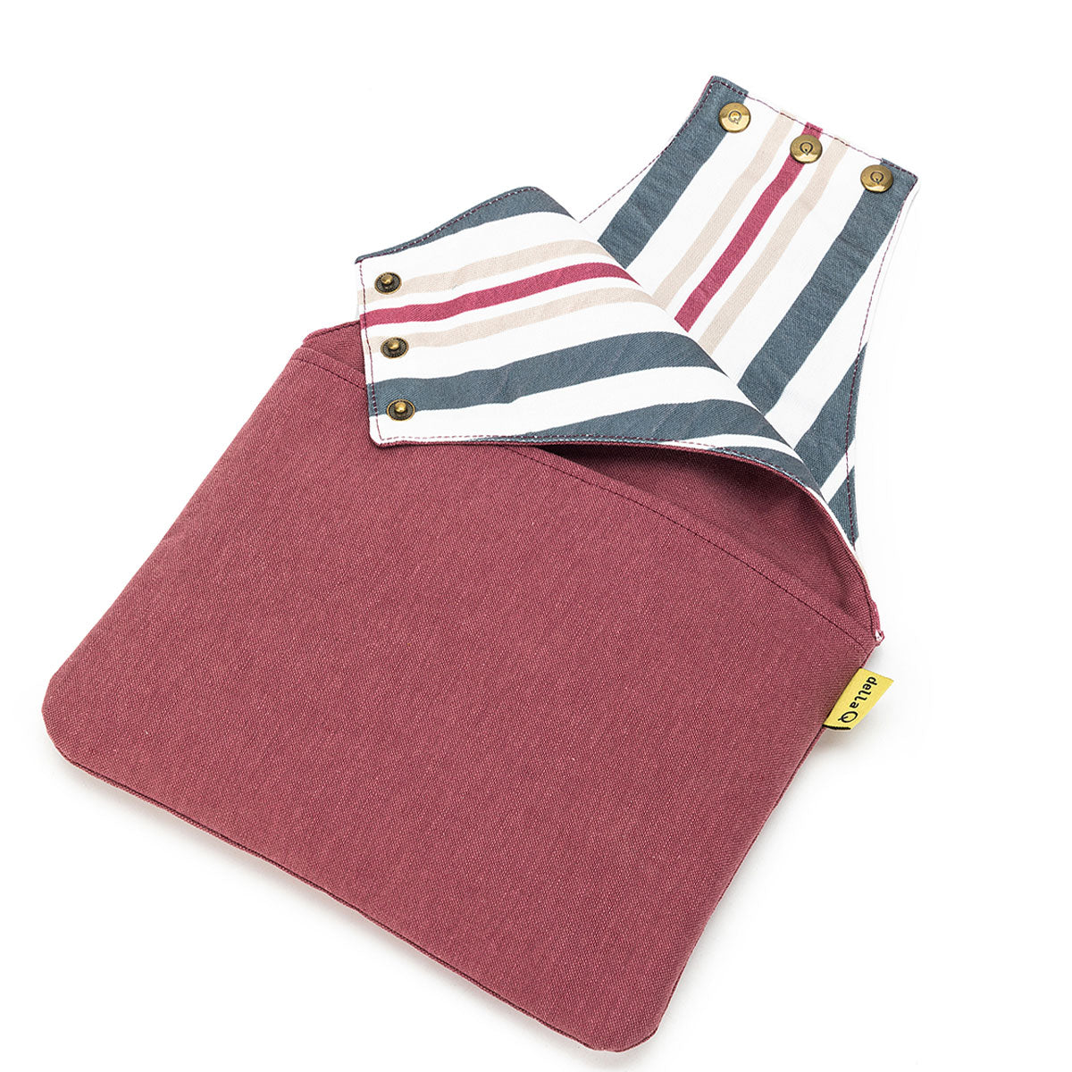 Della Q Nora Lightweight Linen Wine Wrist Bag - 1300-1 for On-the-Go Crafting