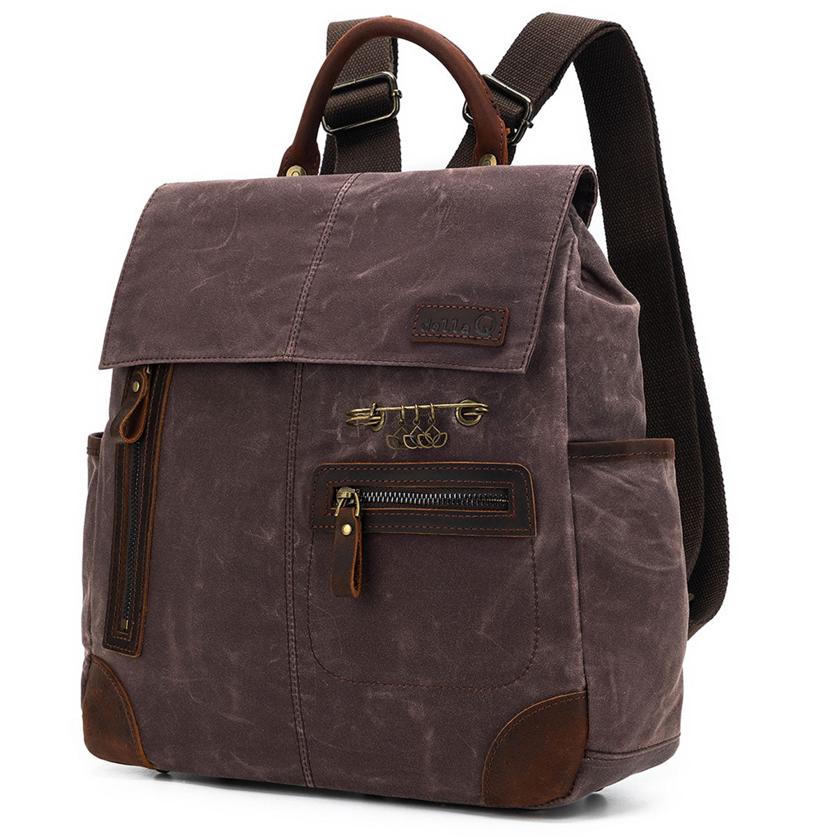della Q Maker's Ideal Midi Backpack - Cocoa for Crafting Enthusiasts