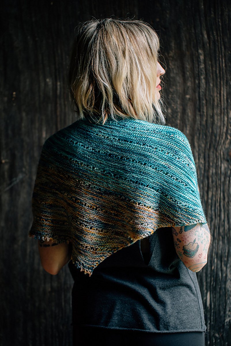 Andrea Mowry Drea Renee Knits Patterns - Free Your Fade Shawl Pattern with Endless Color Options