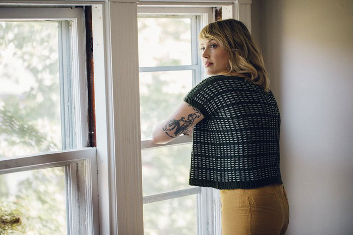 Andrea Mowry Drea Renee Knits Patterns - Stylish Vellichor Cropped Tee Knitting Pattern