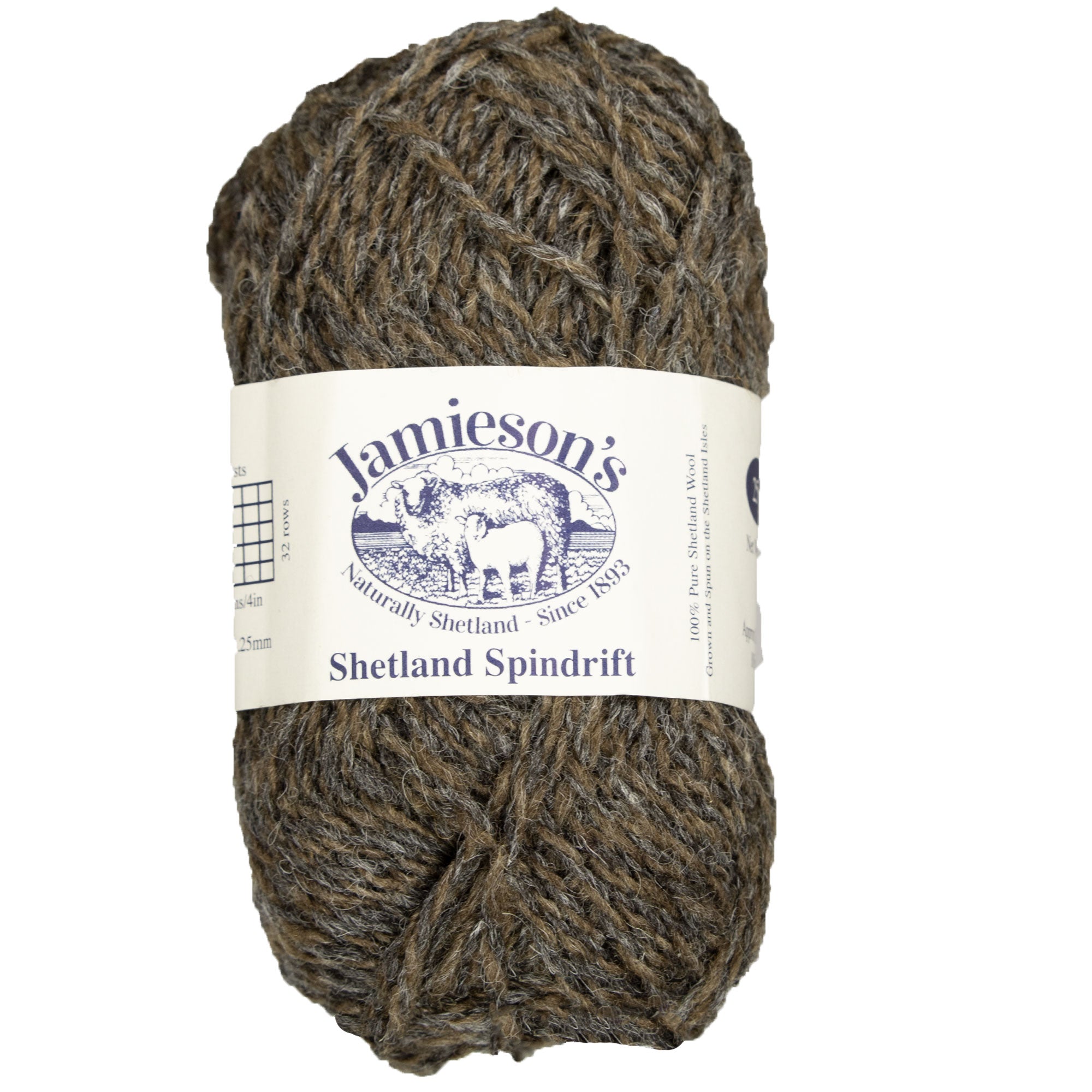 Jamieson's of Shetland Premium Spindrift Yarn - 118 Moorit/Shaela