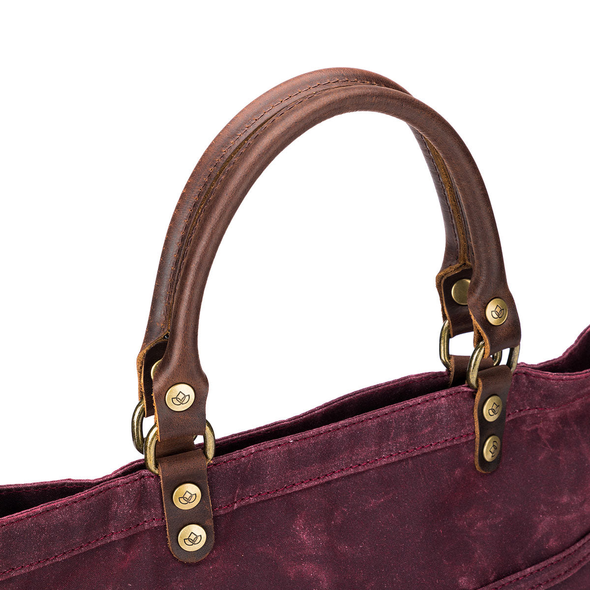 della Q Maker's Premium Red Canvas Tote for Knitters and Crocheters