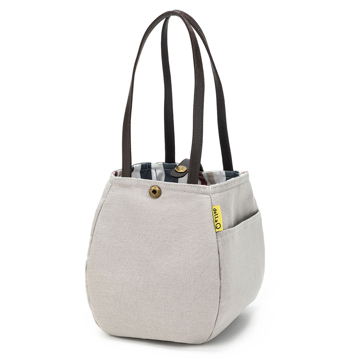 della Q Rosemary Portable Knitting and Crocheting Project Bag - 220-1 - *Linen - Pebble