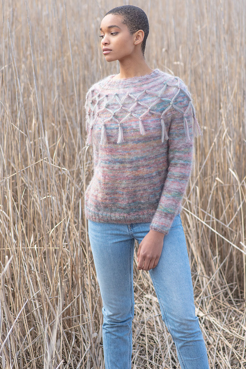 Berroco Aerial and Aerial Color Patterns - Dylla Pullover Pattern - PDF Download