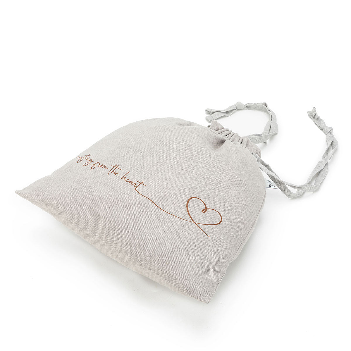 della Q Small Eden Project Bag - 115-1 - Linen Slate: Adorable Project Bag with Signature Prints