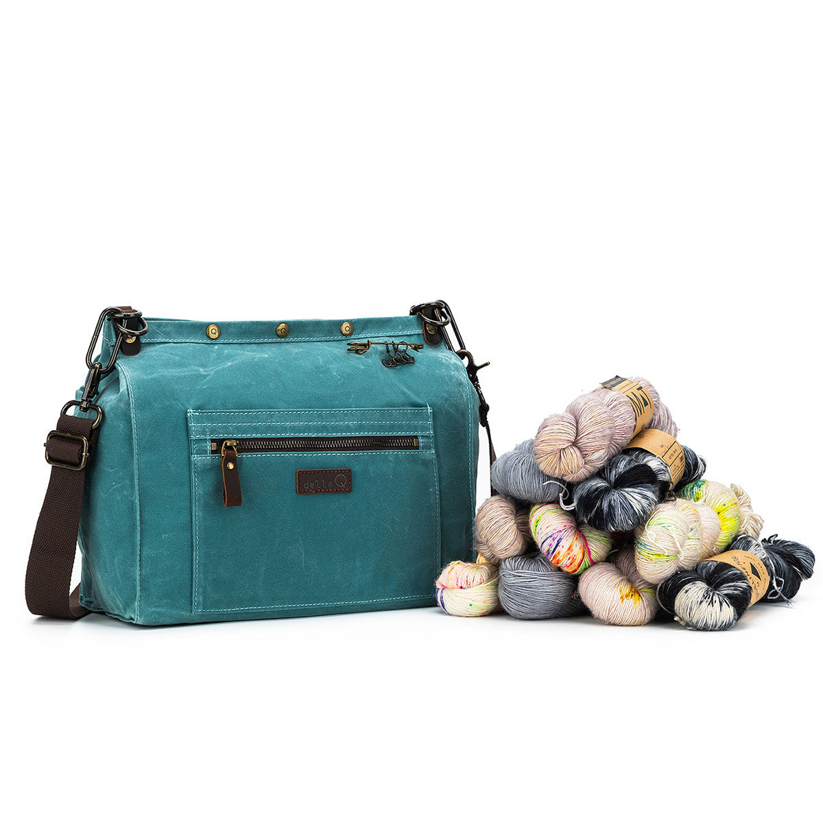 della Q Maker's Teal Canvas Rucksack - The All - in - One Crafting Essential