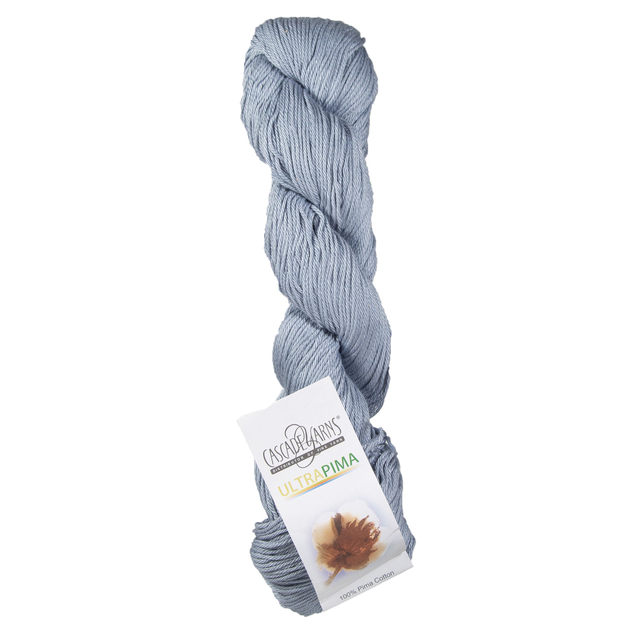 Cascade Yarns Ultra Soft Pima Cotton Yarn - 3820 Dusty Blue for Spring and Summer Projects