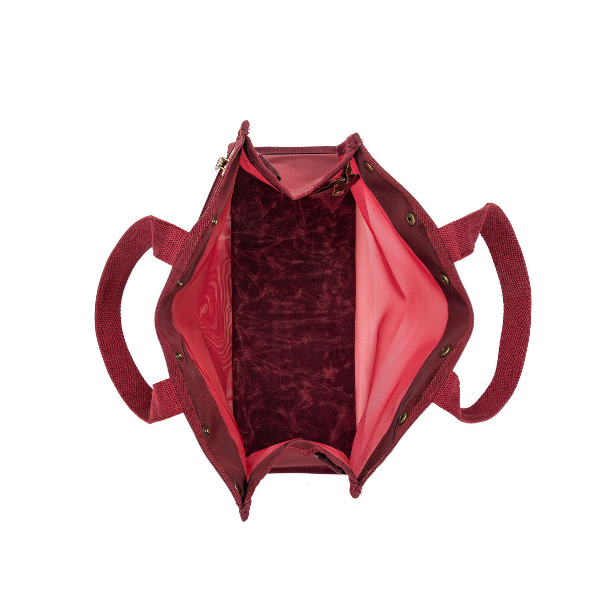 della Q Maker's Stylish Red Mesh Tote for Craft Enthusiasts