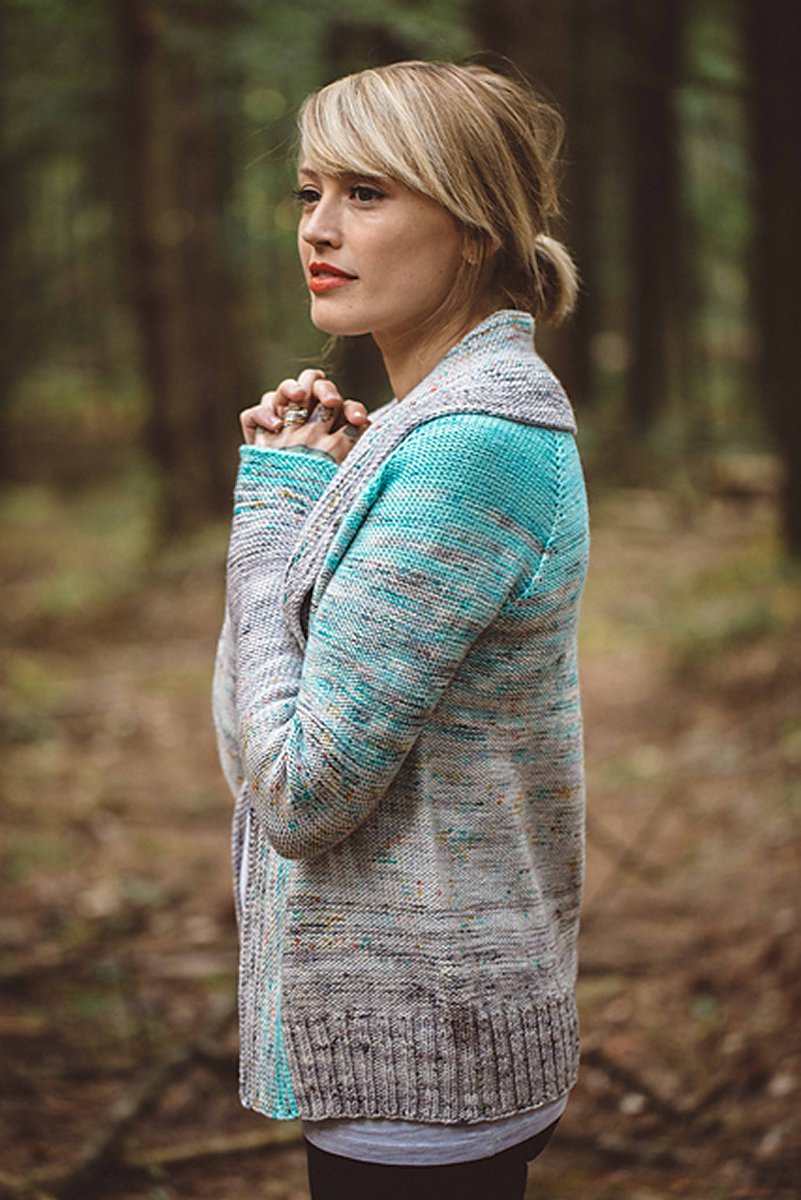 Andrea Mowry Drea Renee Knits Patterns - Stylish Comfort Fade Cardigan for All Sizes