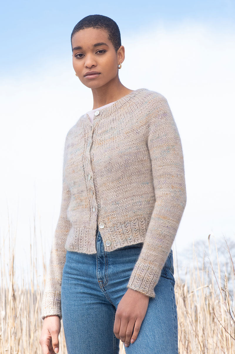 Berroco Aerial and Aerial Color Patterns - Fryda Cardigan PDF Download for Knitters