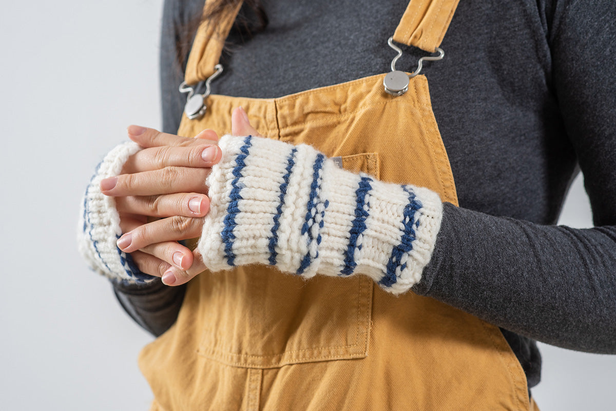 Berroco Fall 2022 Collection Patterns - Ciel Cozy Hat and Mitts Set - Instant PDF Download