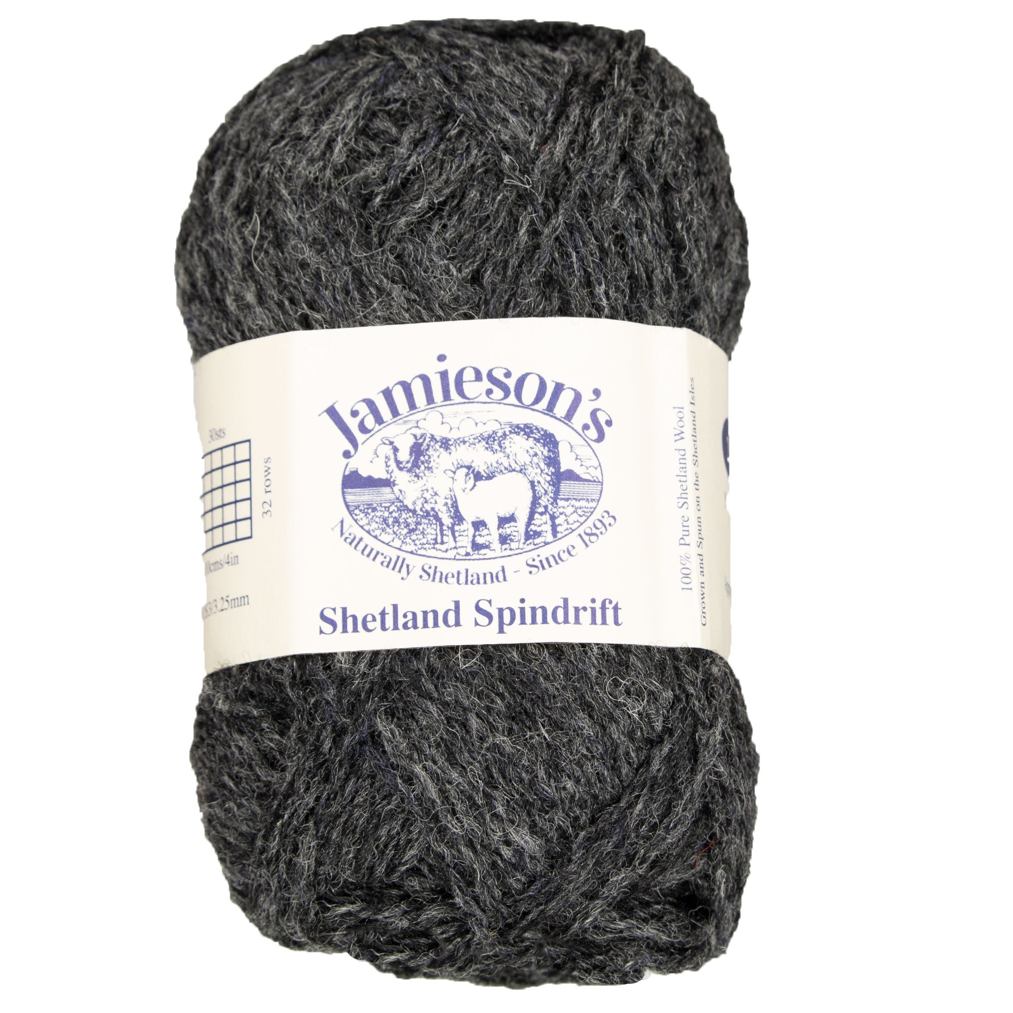 Jamieson's of Shetland Spindrift 2-Ply Yarn - 123 Oxford with 225 Color Options
