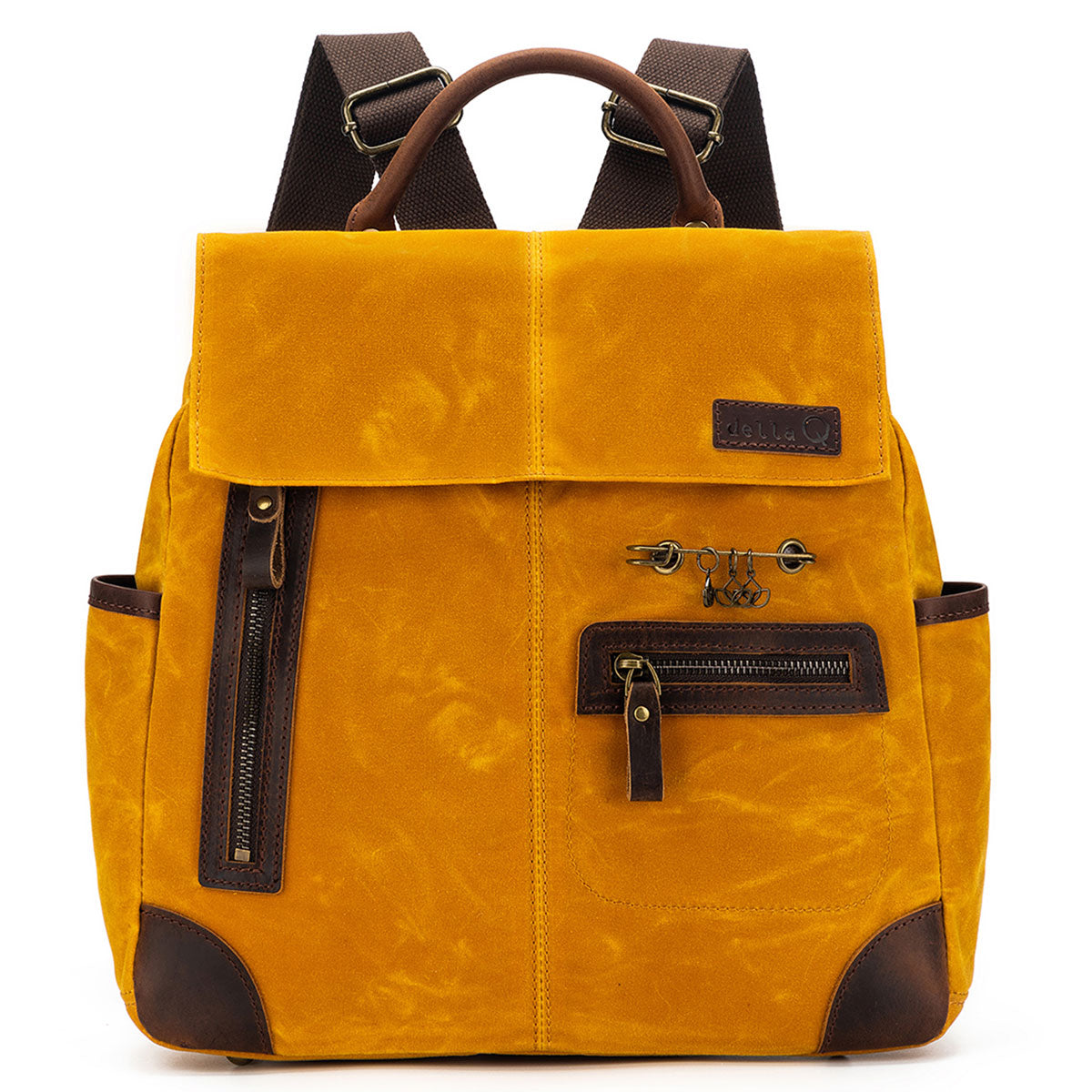 della Q Maker's Mustard Midi Backpack - Ideal for Crafting Projects